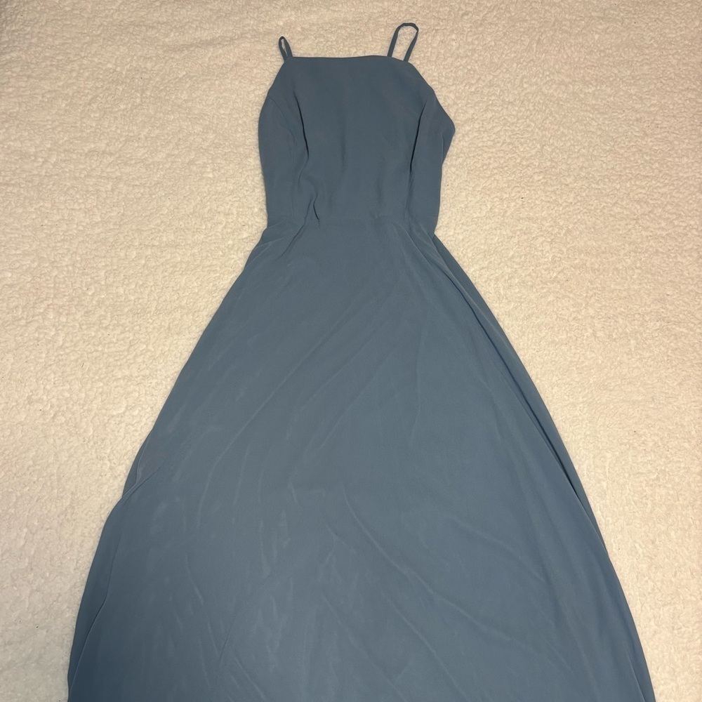 Lulus Women Blue Mythical Kind of Love Maxi Dress Gown